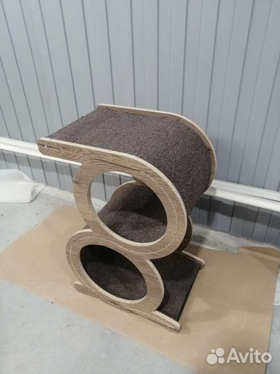 Лежанка когтеточка домик для котов