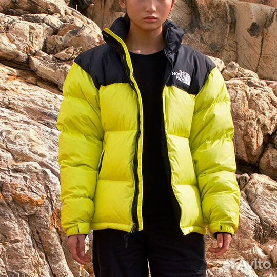 THE north face 1996 Collection Down Jacket Unisex Acid Yellow (48 (M)