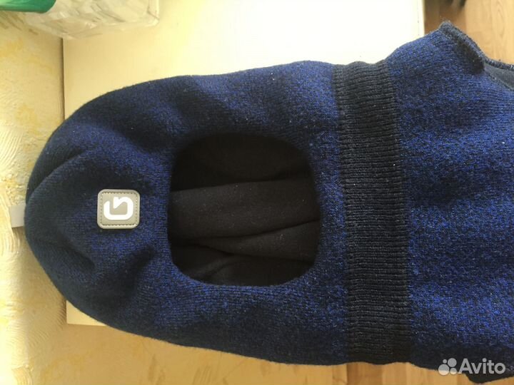 Зимняя шапка шлем для мальчика 48-50 gusti