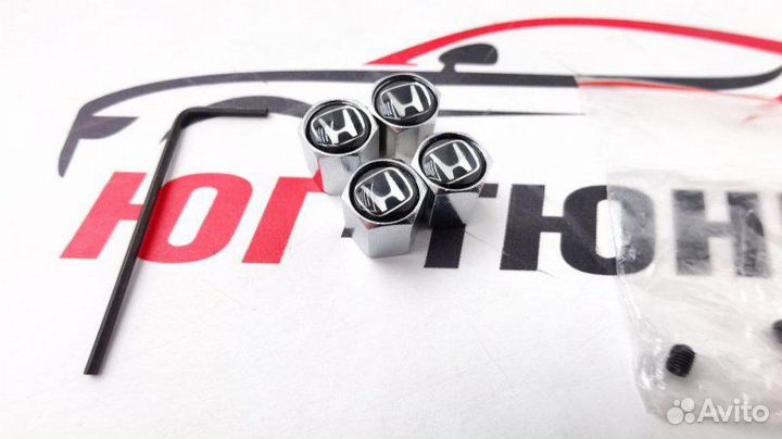 Колпачки на ниппель Honda с защитой от кражи
