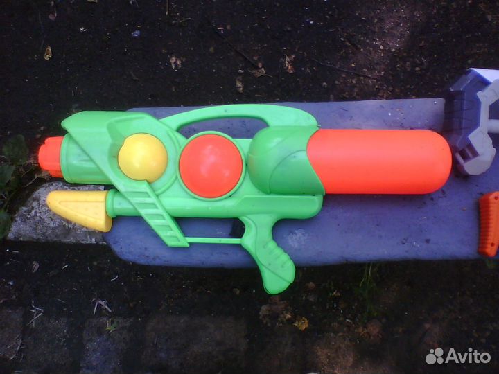 Nerf x-shot бластер 2шт. и водяное ружье