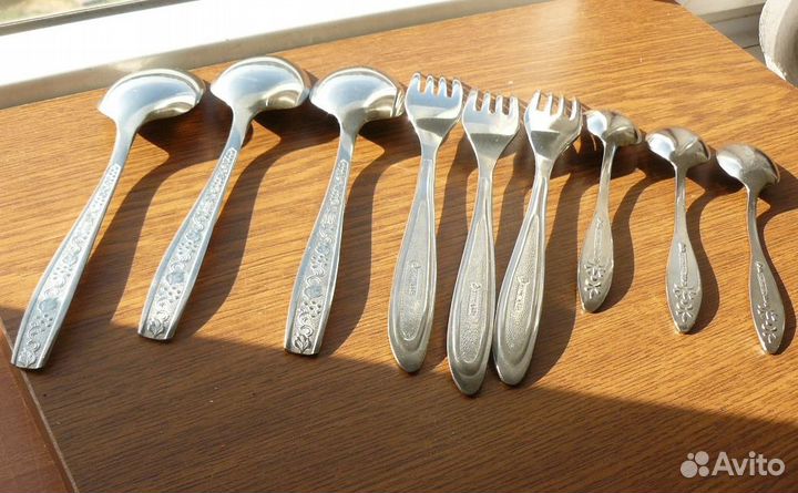 Столовые ложки/вилки/чайные ложки нержавейка 12 шт