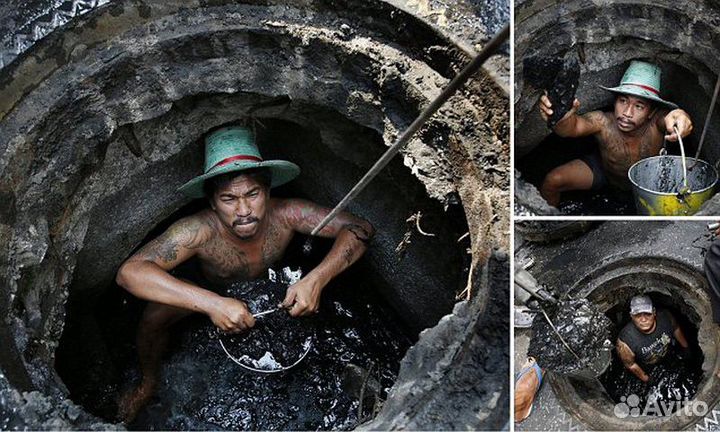 Прочистка канализации. Круглосуточно