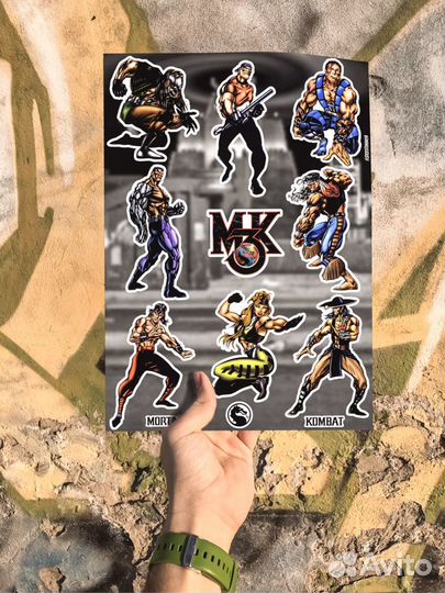 Стикеры/Наклейки Мортал Комбат/Mortal Kombat 3