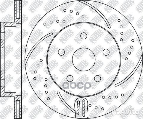 Диск тормозной перфорированный RN1429dset NiBK