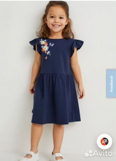 Платье хлопок набор 3шт