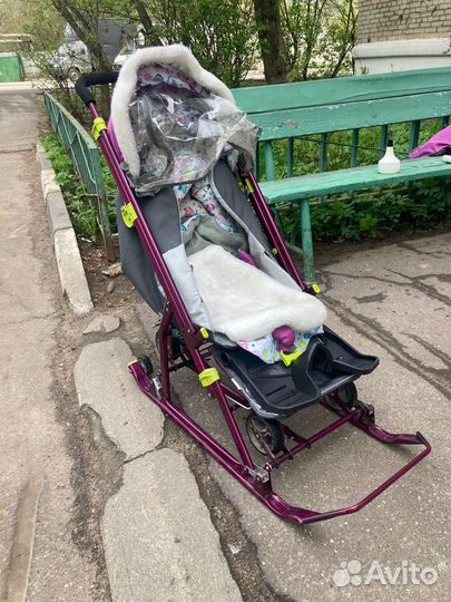 Коляска санки