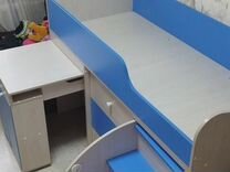 Кровать детская со ступеньками-шкаф