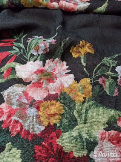 Палантин теплый шерсть италия