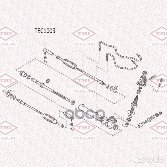 Наконечник рулевой тяги L/R TEC1003 tatsumi