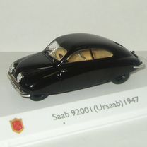 Сааб Saab 92001 Ursaab 1947 Черный Atlas 1:43