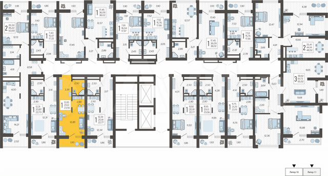 Квартира-студия, 23,6 м², 18/19 эт.