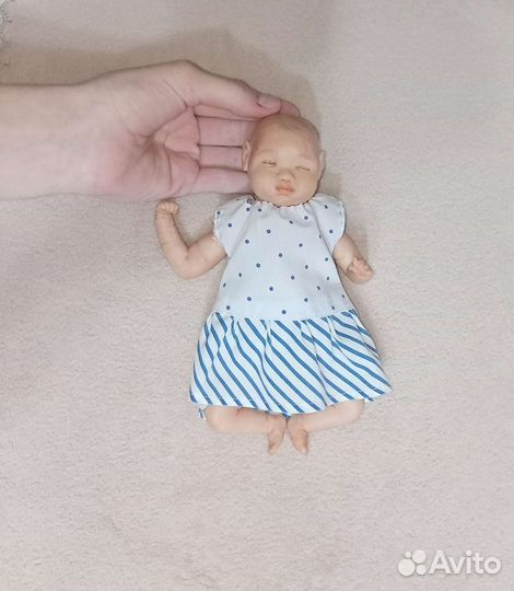 Ручная работа, куколка из полимерной глины