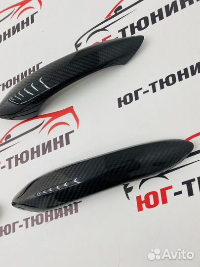 Накладки на ручки дверей карбон BMW