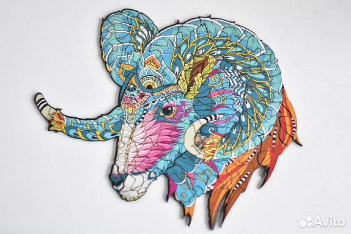 Деревянные пазлы для взрослых и детей фигура 