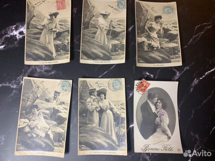 Открытки конец 19 нач 20 в. Франция подписаны