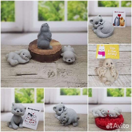 Сувенирные зверушки,цветы,букеты
