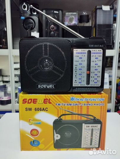Радиоприёмники fм/ам/SW Новые,разные,с акб,запись