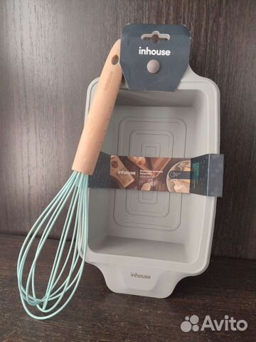 Силиконовая форма для кекса и венчик