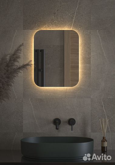 Зеркало с LED-подсветкой настенное opti defesto 4