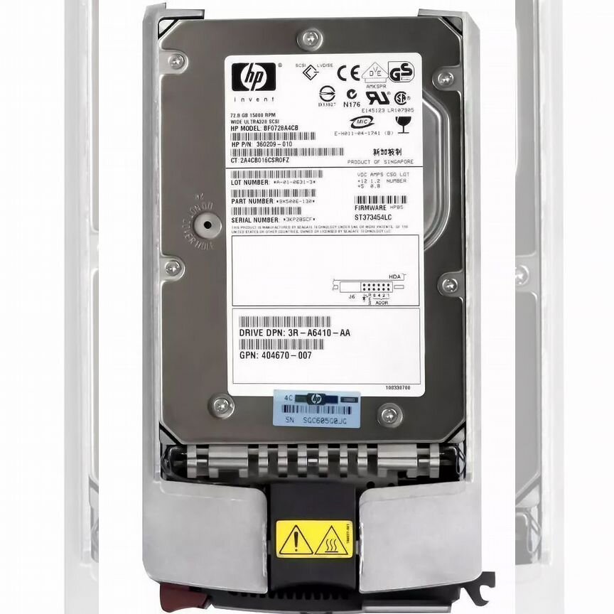 [360209-010] Жесткий Диск Hp Bf0728a4cb 72,8gb U320scsi 3.5" 360209-010