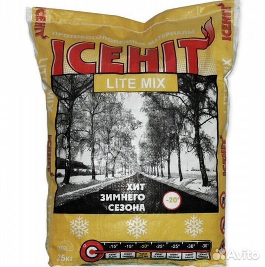 Противогололедный реагент icehit Lite mix