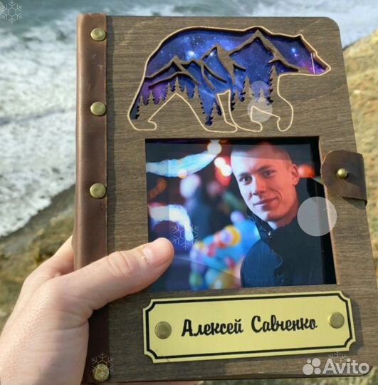 Деревянный ежедневник (блокнот)