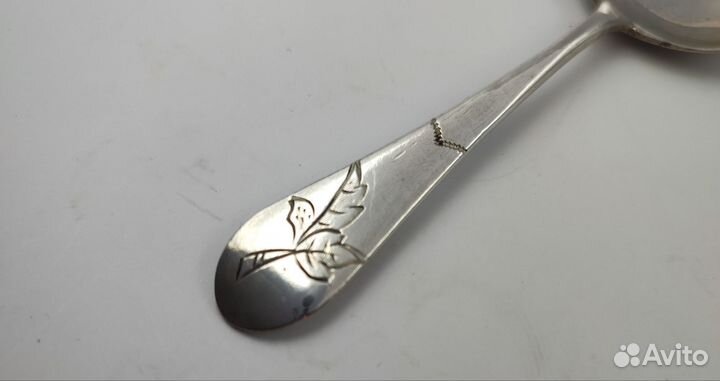 Серебряная ложка для сахара Российская Империя