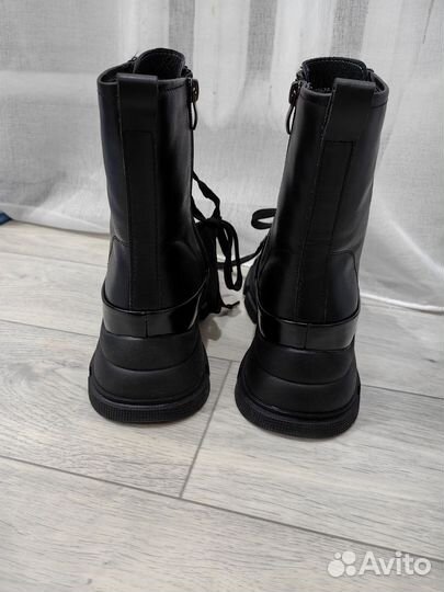 Ботинки нат кожа женские зимние 36