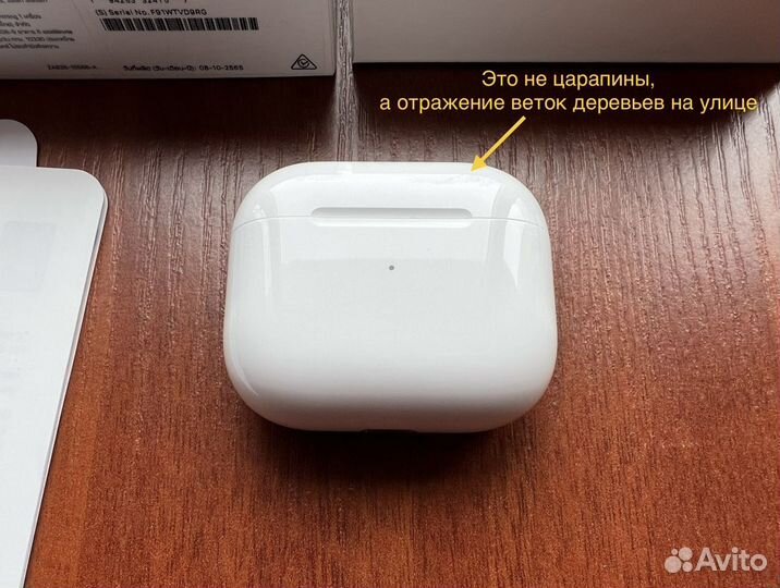 Кейс для Apple AirPods 3 оригинал (настоящий)