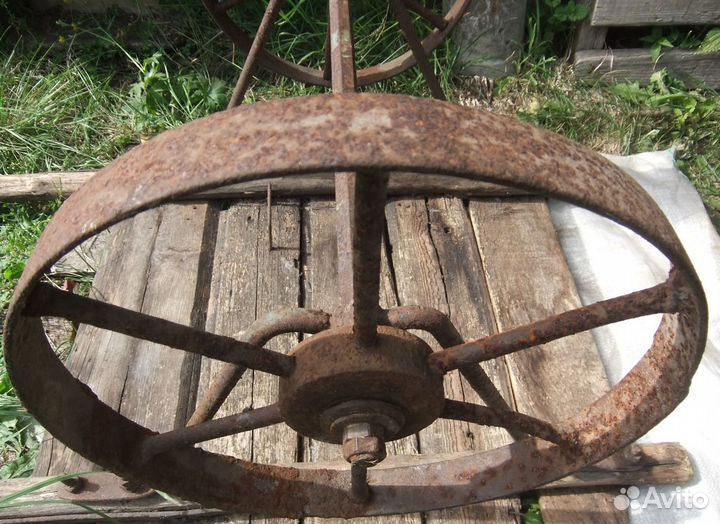 Телега с железными колесами. СССР