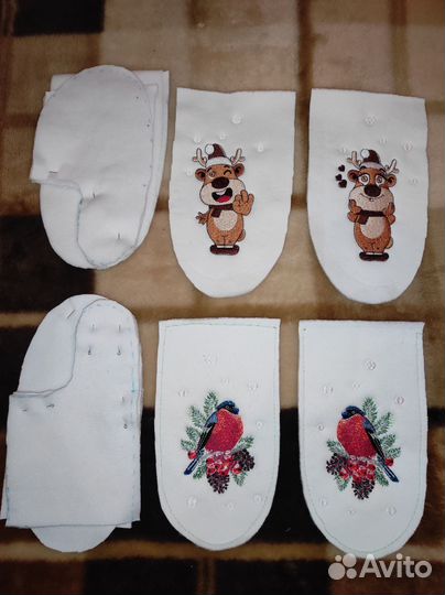 Варежки женские теплые