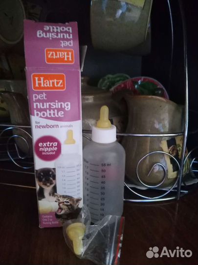 Бутылочка с соской для новорожденных котят,щенков