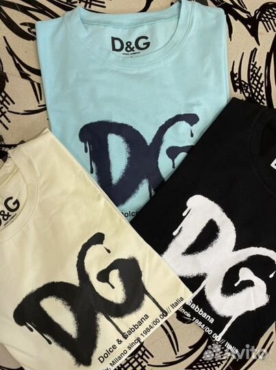 Мужская футболка D&G хлопок