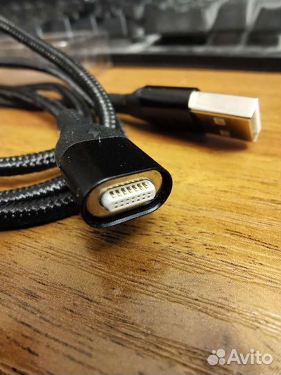 Кабель магнитный microusb/доп. провод