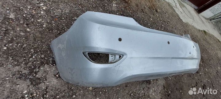 Бампер задний хендай солярис 1 седан целый