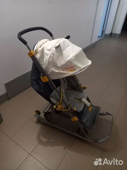 Детские санки коляска