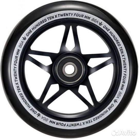 Колесо blunt S3 110mm Black-Black Kra213