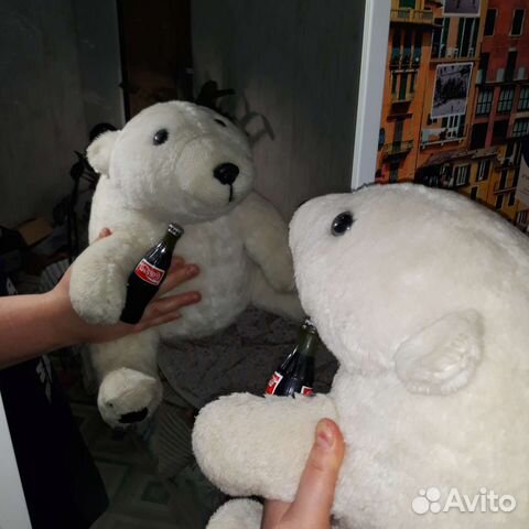 Редкий мишка coca-cola сувенир, медведь винтаж