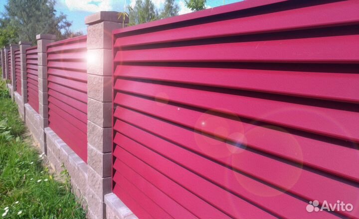 Забор из жалюзи / Заборы жалюзи любые цвета