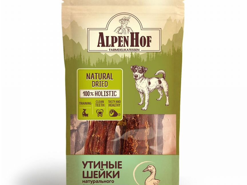 AlpenHof лакомство Утиные шейки для собак