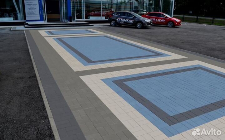 Тротуарная плитка Прямоугольник Лайн Steinrus