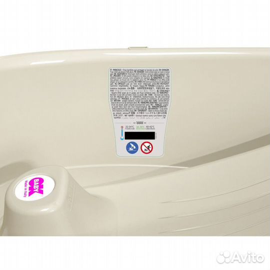 OK Baby ванночка с горкой Onda Baby white