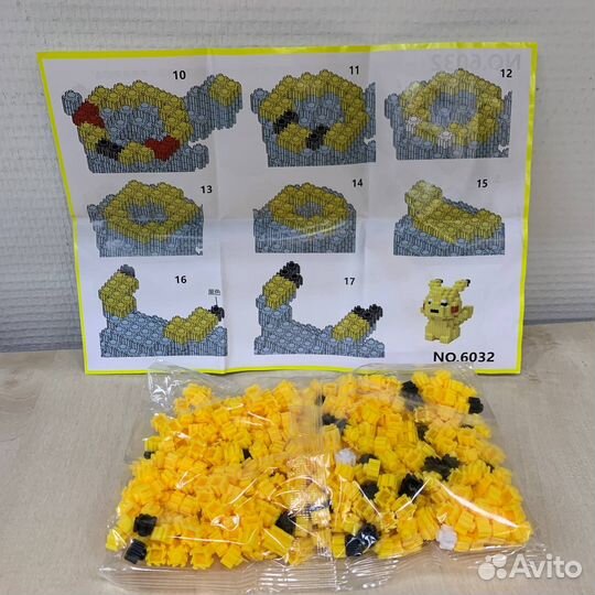 3D конструктор Universal blocks. Пикачу 6032