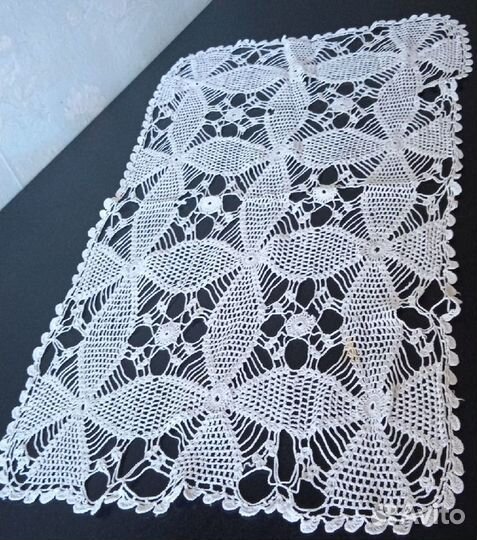 Салфетка филе-гипюр, 19 век