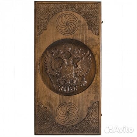 Нарды резные Герб РФ Ustyan