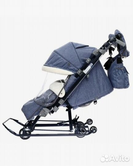 Санки-коляска Nika Джинс