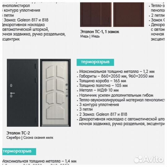 Двери входные с терморазрывом с доставкой и монтаж