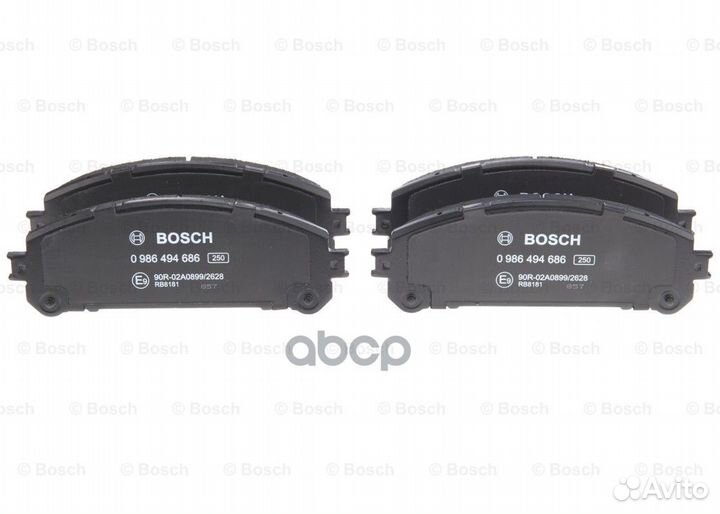 Колодки тормозные дисковые перед 0986494686