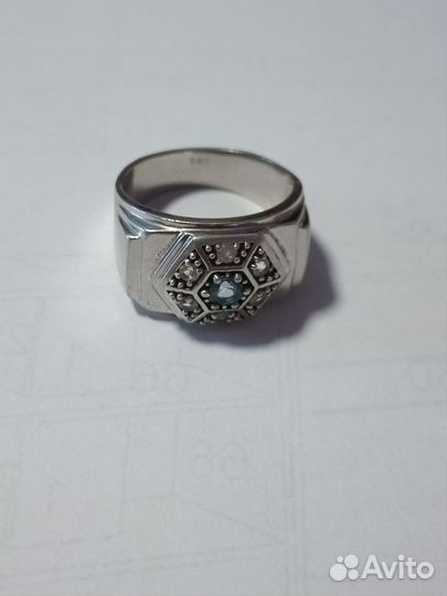 Мужской перстень серебро